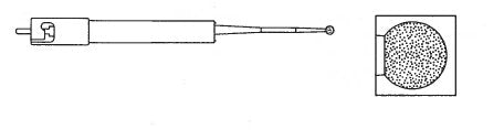 Pack of 5 - Stryker 5720-12-20 2.0mm Round Diamond Bur