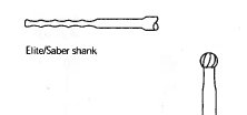 Pack of 5 - Stryker 5820-10-240 4.0mm Round Fluted Bur