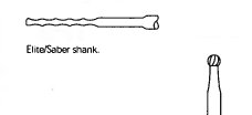 Pack of 5 - Stryker 5820-10-30 3.0mm Round Fluted Bur