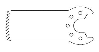 KM-3237 Sagittal Saw Blade, Small Bone