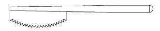 Micro Reciprocator Saw Blade, Small