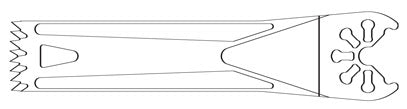 KM71-201-LOT Oscillating Saw Blade, Large Bone