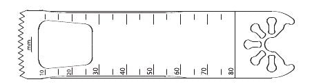 KM71-540-LOT Oscillating Saw Blade, Large Bone