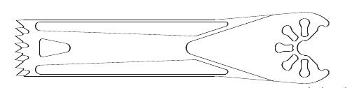 KM71-581-LOT Oscillating Saw Blade, Large Bone