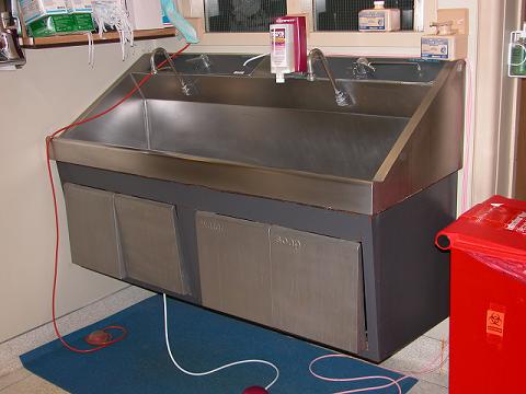 Amsco Double Sink