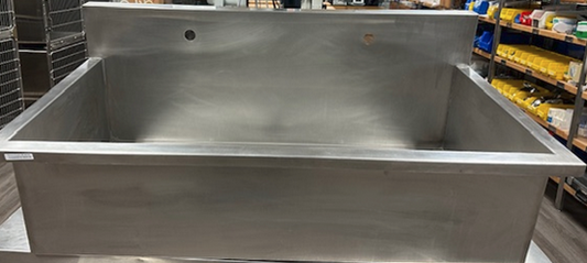 WALL MOUNT SCRUB SINK, 43" x 24"