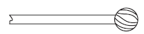 Anspach S-4B Fluted Ball, 4mm