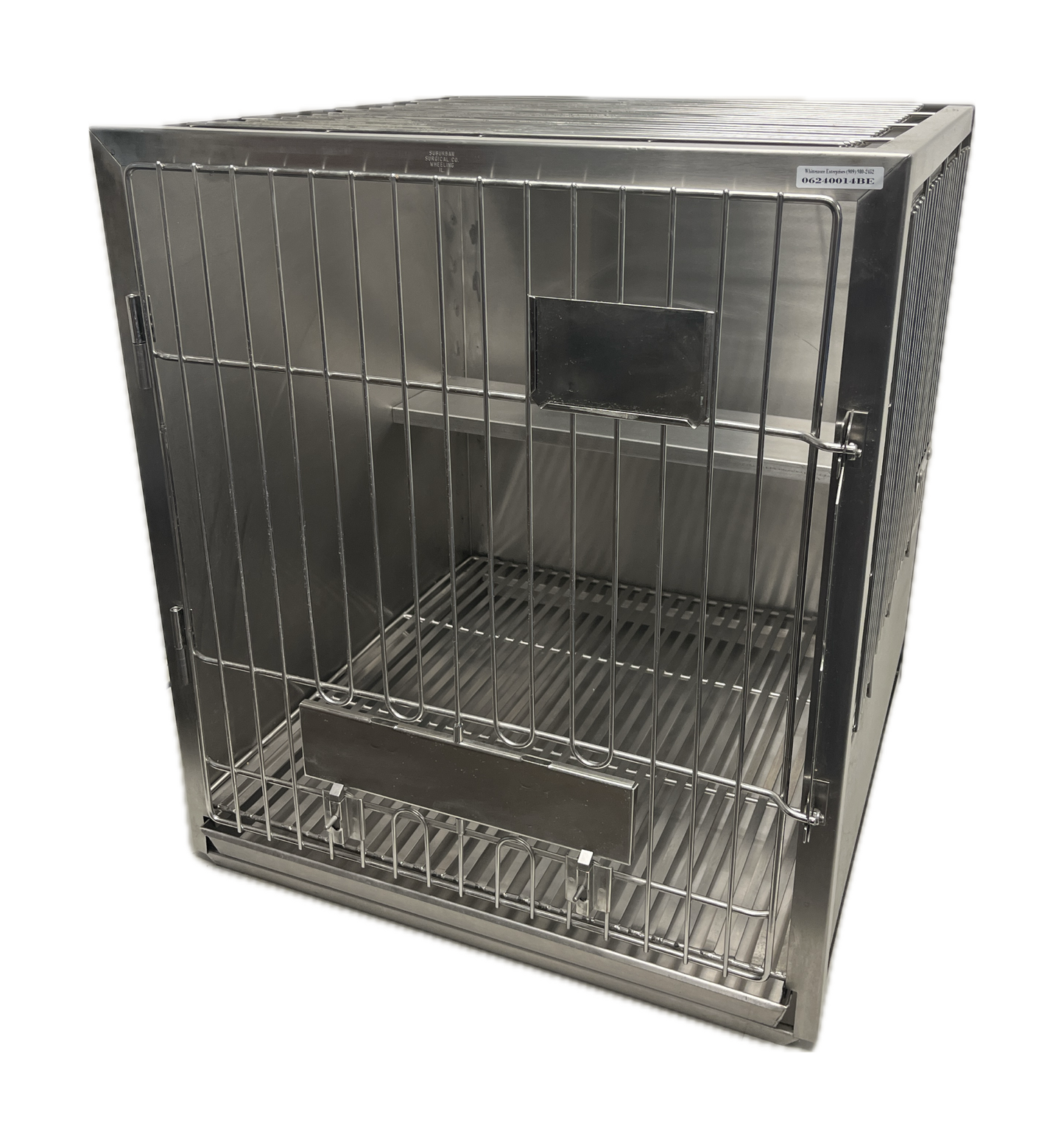 SUBURBAN SURGICAL VETERINARY CAGE S/S 24" x 27" x 24"
