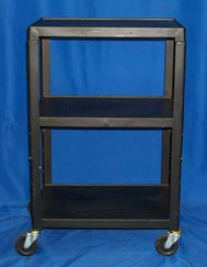Bretford 3 Tier Black Cart 24  X18 X38 H