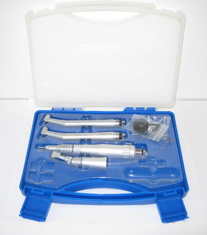 Dental High/Low Speed Handpiece & Attachment Set (New) with Case