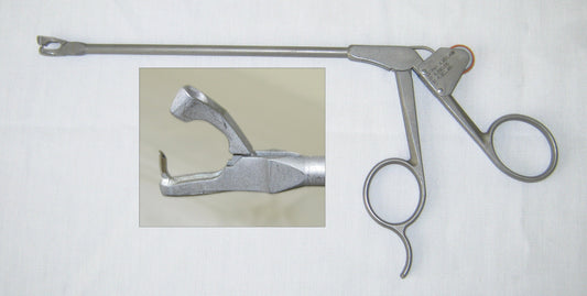 Linvatec Shutt 18.10011 4mm Suture Punch, Curved Left