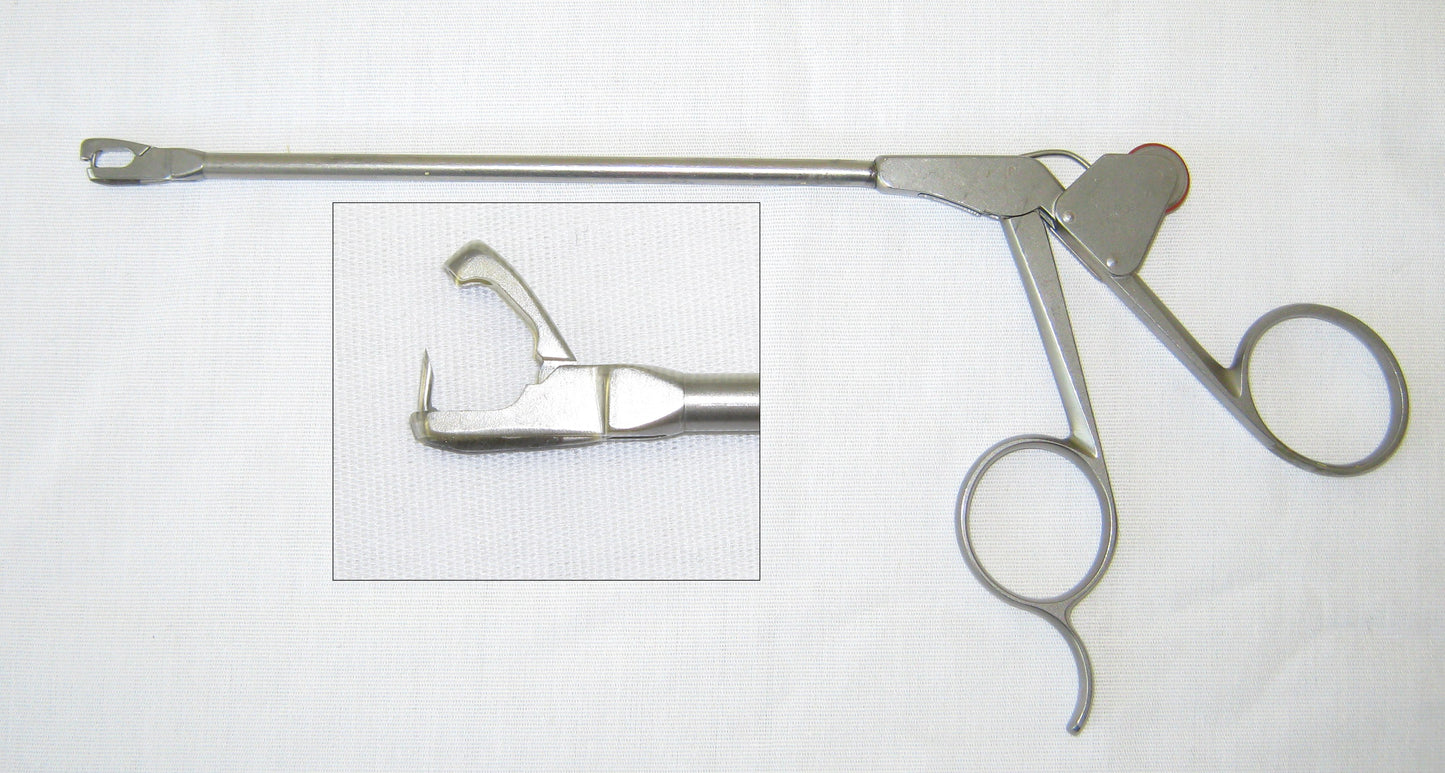Linvatec Shutt 18.1008 4mm Suture Punch, Straight, Slotted Jaw