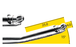 MEDTRONIC XOMED 1884068HS 4.0MM CURVED DCR BUR, HIGH SPEED