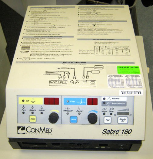 Conmed 60-5800-001 Sabre 180 ESU Console