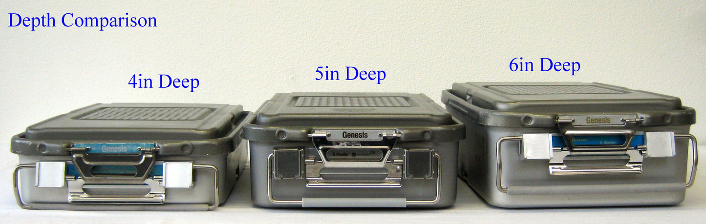 Genesis Sterilization Case, 18in x 12in x 4in Deep, Without Insert