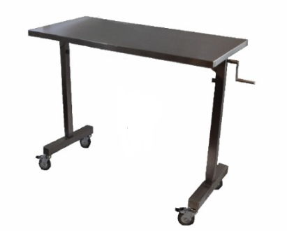 20"W x 36"L x 28" Stainless Steel Over the Table Instrument Stand