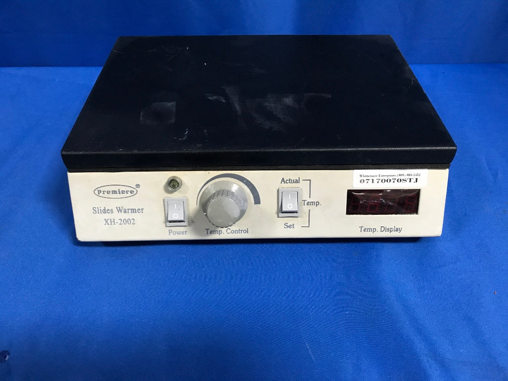 Premiere XH-2002 Slide Warmer Surface Dimensions: 10.25in L x 7in W