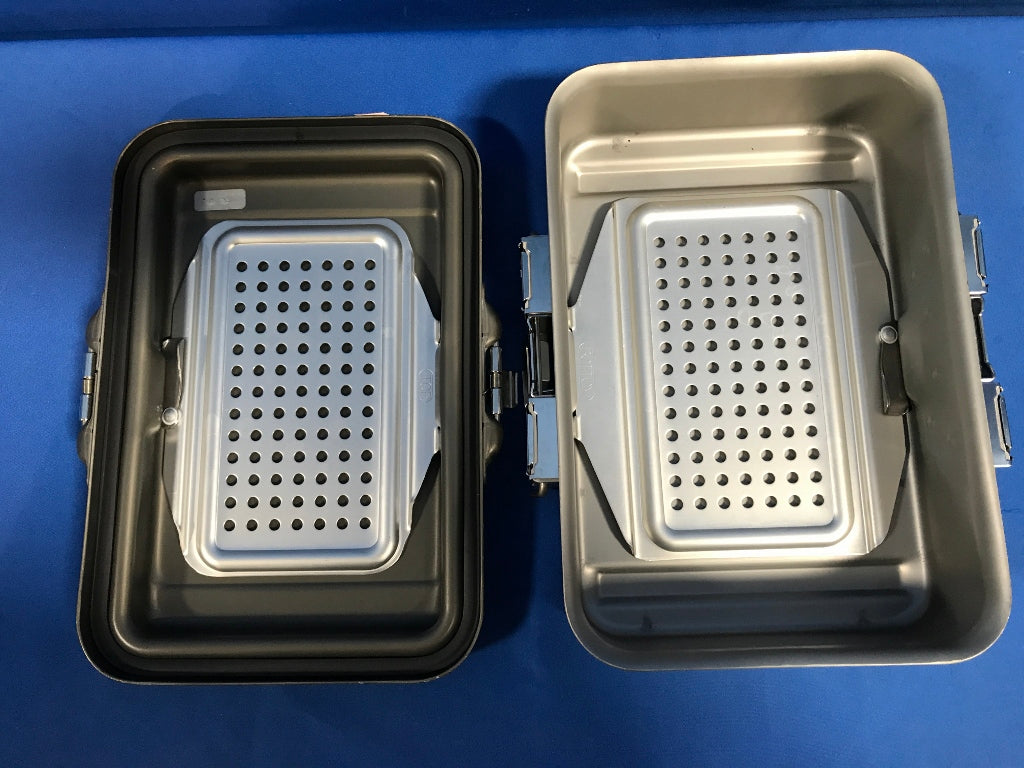 Genesis CD0-4B Sterlization Case, With Insert -  Rough Overall Size: 10in L x 12in W x 4in High