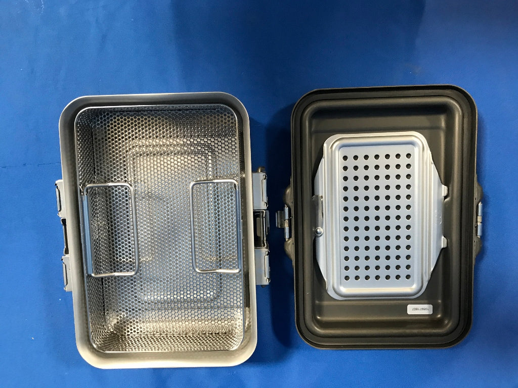 Genesis CD0-4C Sterlization Case, With Insert -  Rough Overall Size: 13in L x 10in W x 4in High