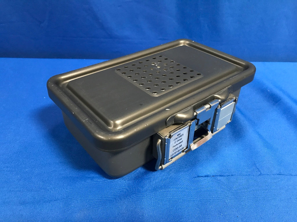Genesis CD0-3B Sterlization Case, With Insert -  Rough Overall Size: 10in L x 7in W x 3in High