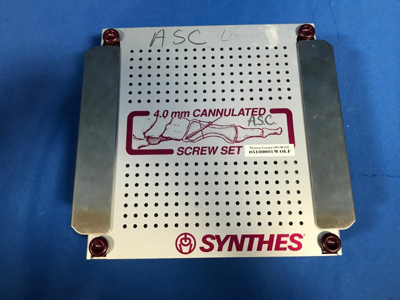 Synthes 105.135 4.0mm Cannulated Screw Instrument and Implant Set