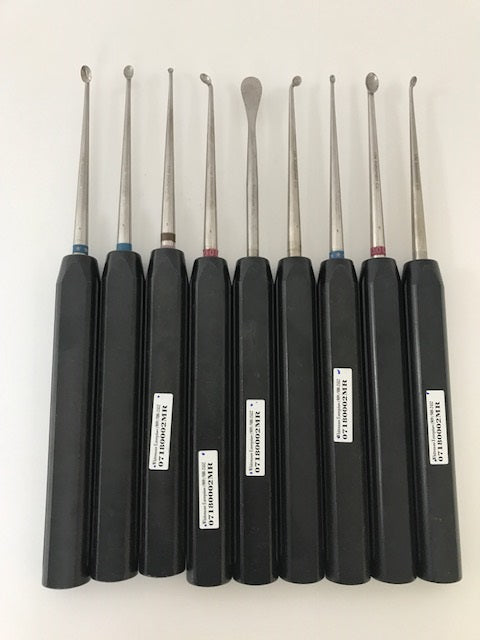 LIFE INSTRUMENTS LONG HANDLE CURETTES SET
