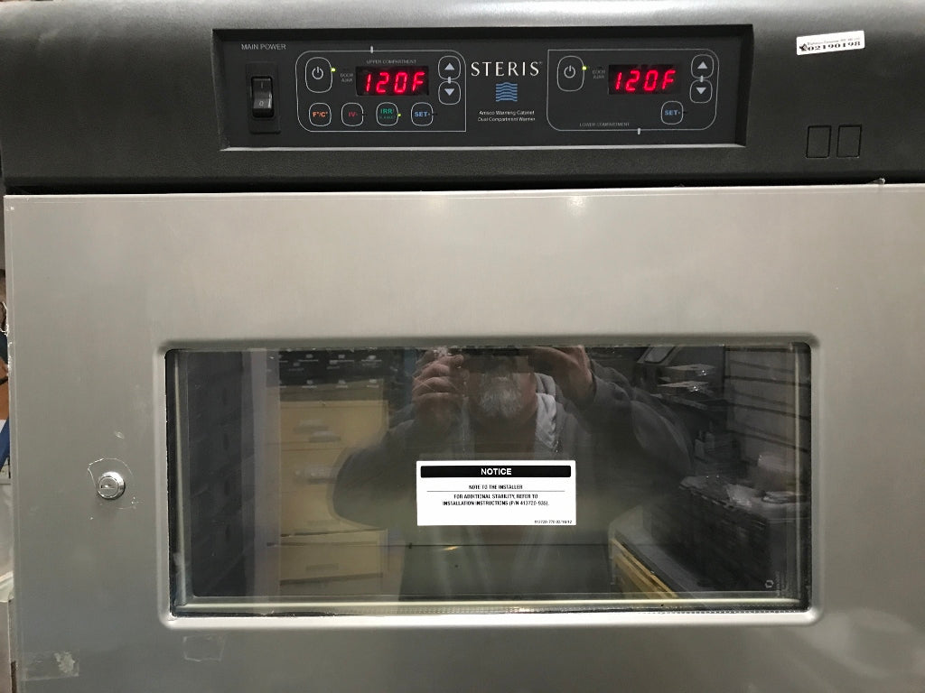 STERIS DJ050124332 DUAL COMPARTMENT WARMING CABINET