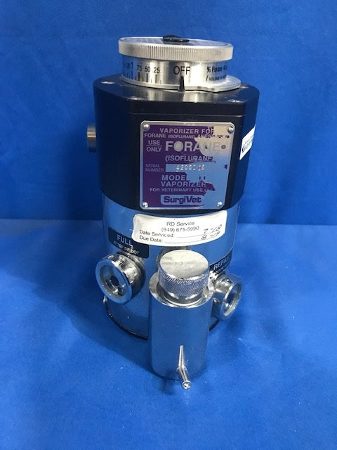 JORVET SURGIVET ISOFORANE VAPORIZER FUNNEL FILL MODEL 100