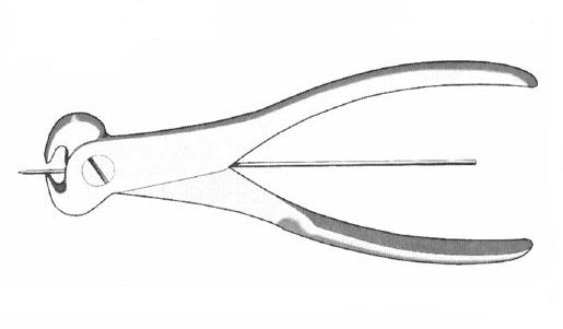 K-wire Cutter, TC, 7 Inch, End Cutting