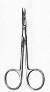 Iris Scissors, 4.5in Straight, Tungsten Carbide Inserts