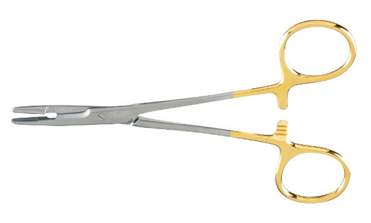 Olsen-Hegar Needle Holder (New), 5.5in, With Suture Scissors, Tungsten Carbide Inserts