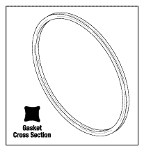 (MDG003) DOOR GASKET MDT HARVEY Aquaclave 30, Chemiclave 6000, Chemiclave 8000