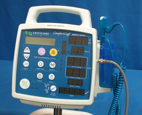 Criticare 506NT3 VitalCare Patient Monitor (NIBP and FILAC Temp)