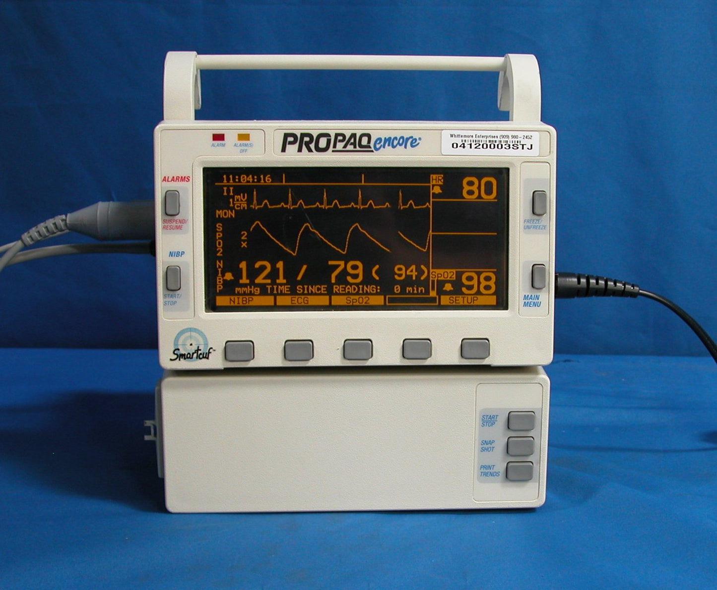 Protocol Propaq 202EL Encore Monitor with SPO2 & Printer