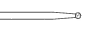 2.0mm X 51mm Round Diamond Bur