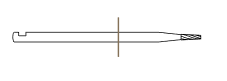 1.2mm X 44.5mm Tapered Carbide Bur