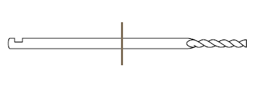 1.5mm X 54mm END AND SIDE CUTTING TWIST DRILL