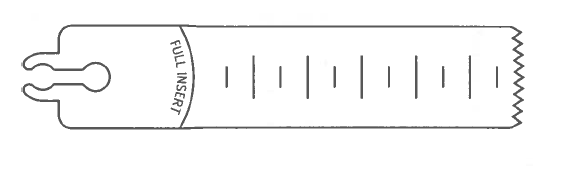 Oscillating-sagittal Saw Blade, Large Bone