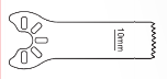 KM3-511 Oscillating-sagittal Saw Blade -thin-