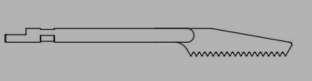 STRYKER 5100-137-133 SHORT TAPERED RECIPROCATING BLADE