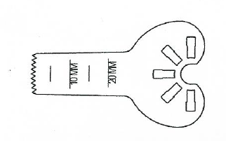 Oscillating Saw Blade, Large Bone