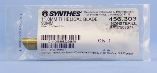 Synthes 11.0mm X 90mm Ti Helical Blade