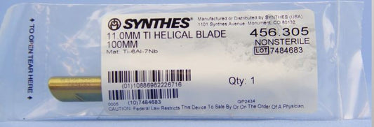 Synthes 11.0mm X 100mm Ti Helical Blade