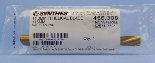Synthes 11.0mm X 115mm Ti Helical Blade