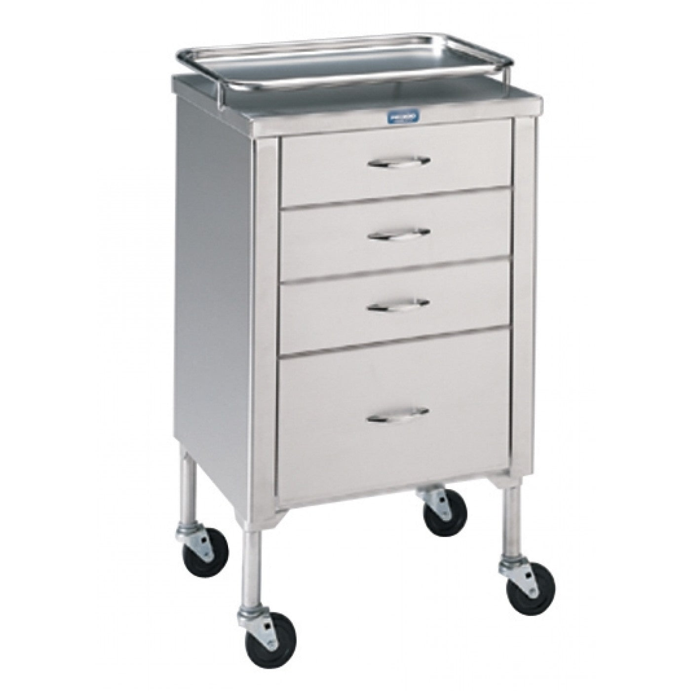 UTILITY TABLE, FOUR DRAWERS, RAIL