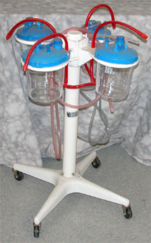 4-ring Cannister Stand On Wheels