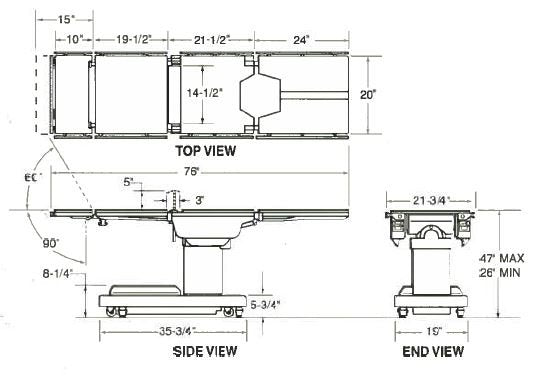 Skytron Elite 6500 Operating Room Table