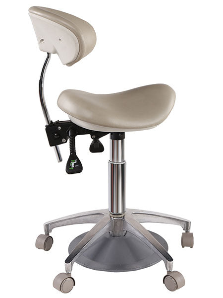 W.e. -new- Foot Activated Pneumatic Saddle Stool