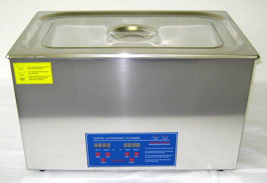 (New) Ultrasonic Cleaner, 30 Liter Capacity 20in W x 12in D x 8in H