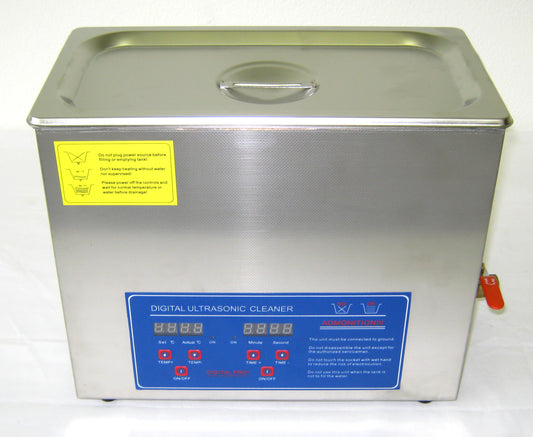 (New) Ultrasonic Cleaner, 6 Liter Capacity 11.75in W x 6in H x 6in D